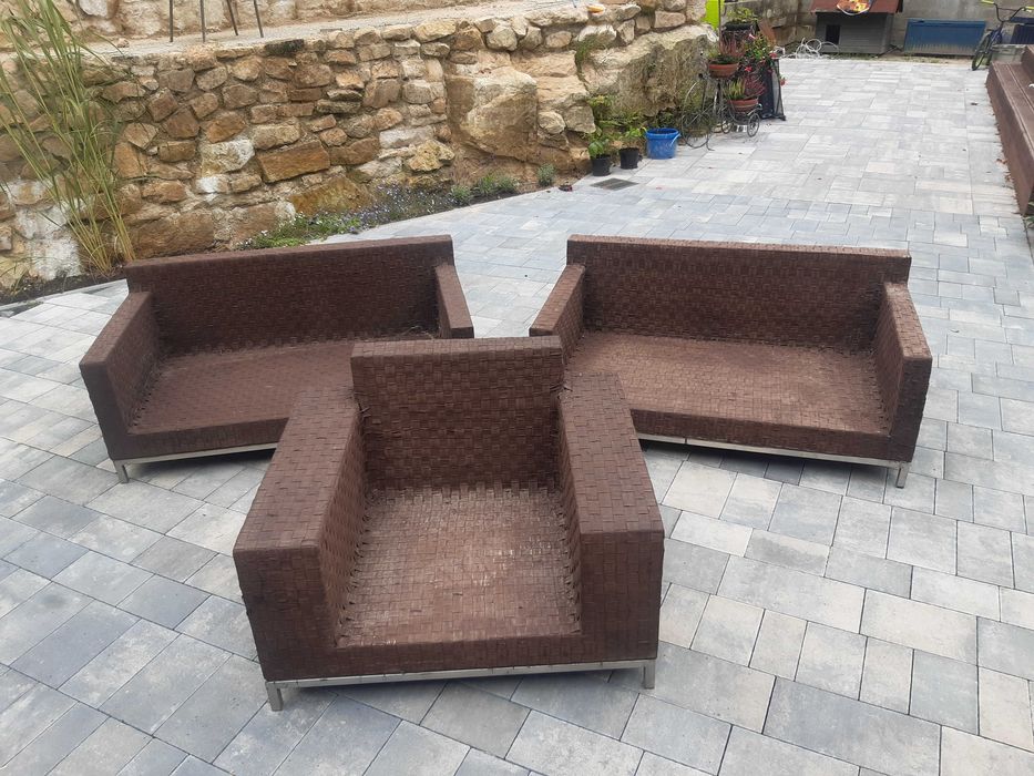 Meble ogrodowe zestaw wypoczynkowy taras salon 3 2 1