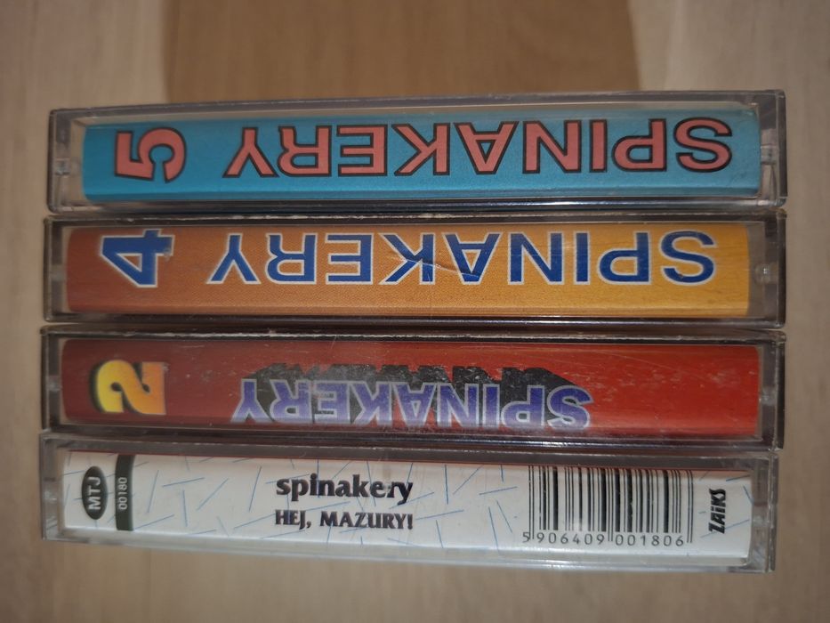 Zestaw 4 kaset Spinakery szanty
