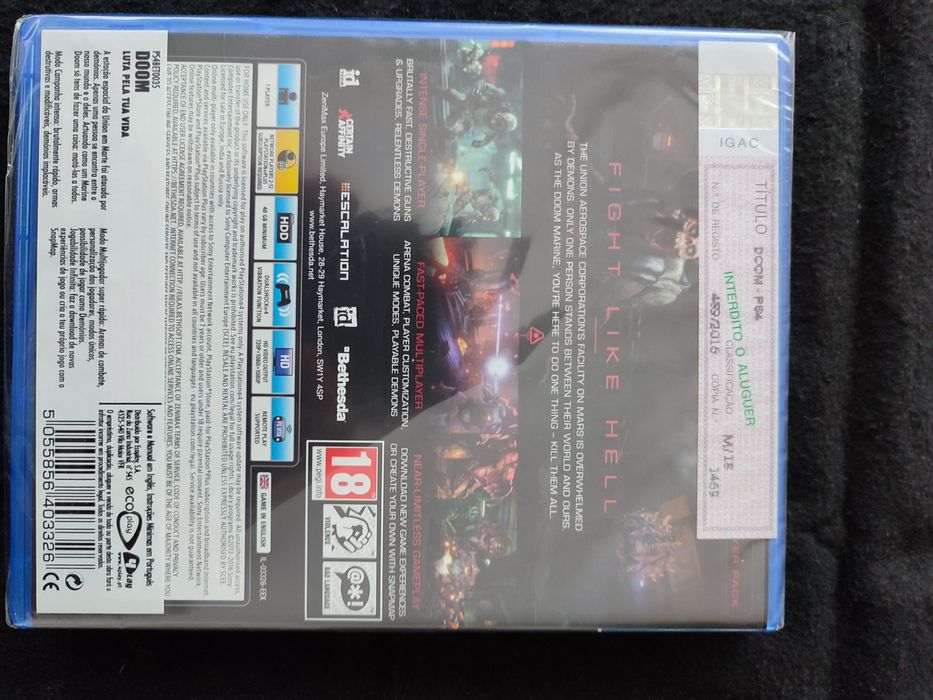Jogo PS4 DOOM 100% NOVO E SELADO