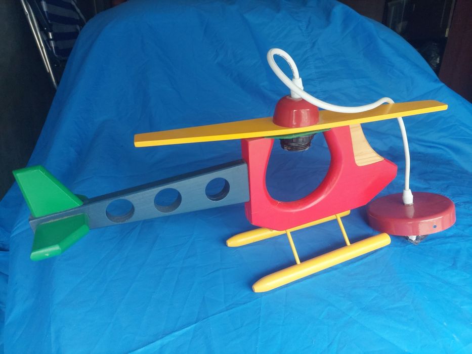 Candeeiro infantil Helicópetro