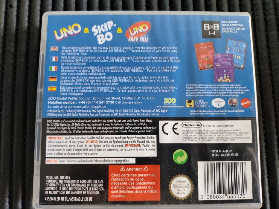 Nintendo DS Game – Uno64551175006082121