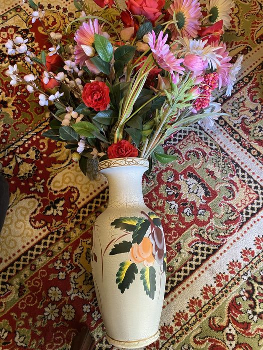 Vaso com motivos florais