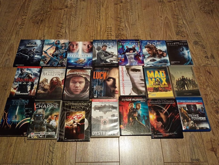 21 filmów DVD s/f m.in Diuna Transformers