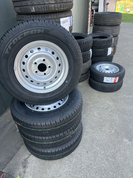Nowe koła 185/14C 2025r laweta przyczepa
