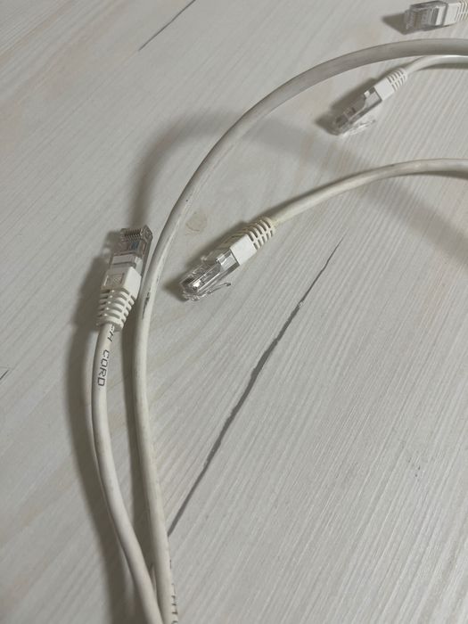 3 Cabos de Rede Ethernet – Sem Marca | Para PC, Router, Internet