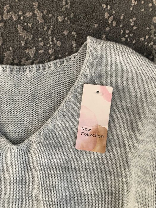 sweter damski szary nowy