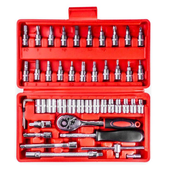 Ferramentas para oficina, preguiças, chaves, WD-40, Jerrican