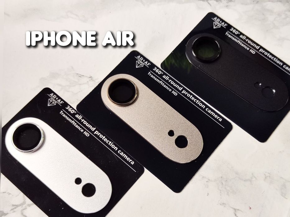 Защитное стекло на камеры iPhone 17 Pro Max Air на камеру блок камер захисне скло на камеру на камери металевий захист