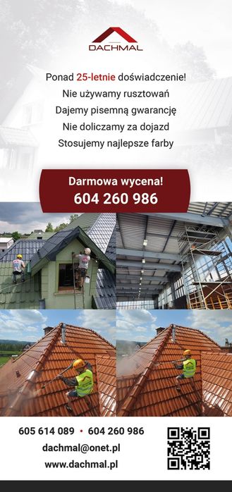 Malowanie dachów elewacji  Katowice