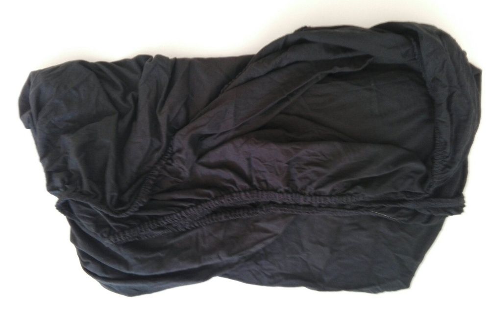 Чорне простирадло на резинці орган. котон ТСМ TCHIBO Німеччина