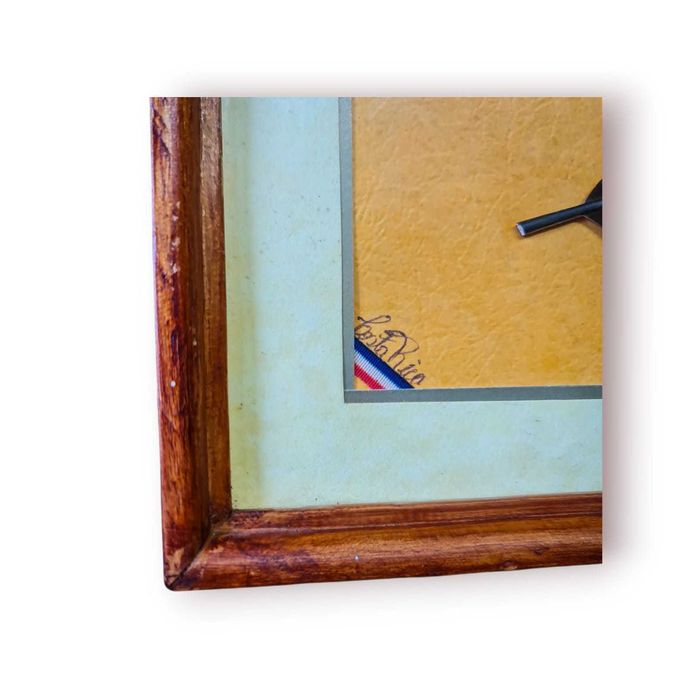 Quadro Pintura sobre Pena Natural–“Paisagem Rural” Mª Elena(CostaRica)