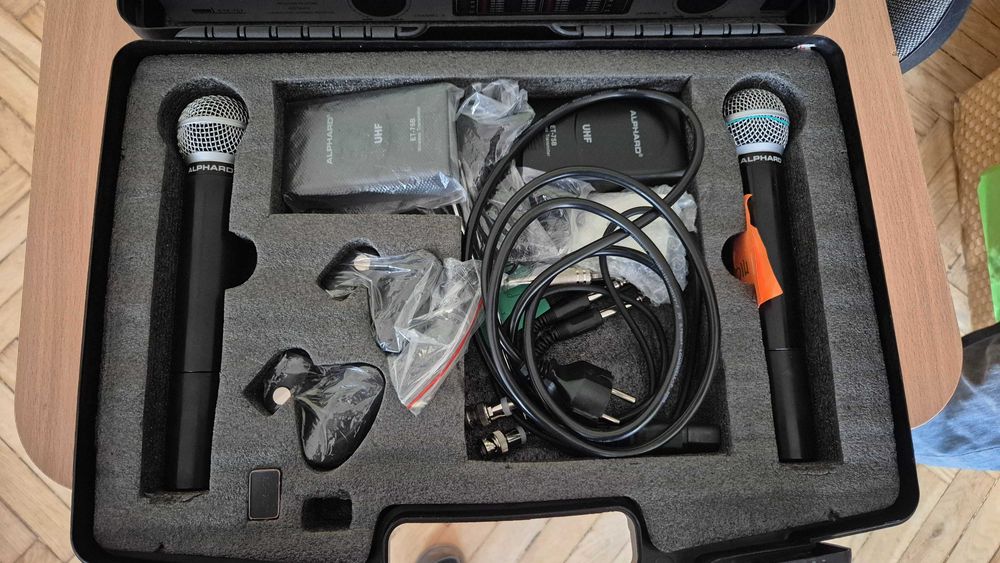 Zestaw mikrofonów Alphard w walizce ETP-757 bezprzewodowe