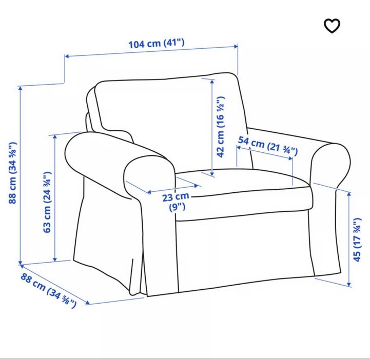 Fotel Ektrop Ikea jak nowy