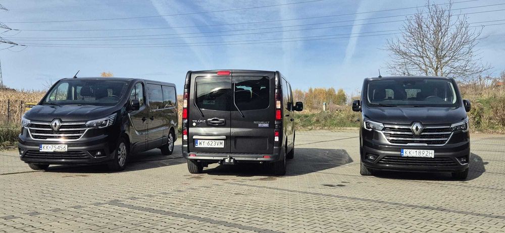 Bus 9 osobowy Renault Trafic Long - wynajem Kraków
