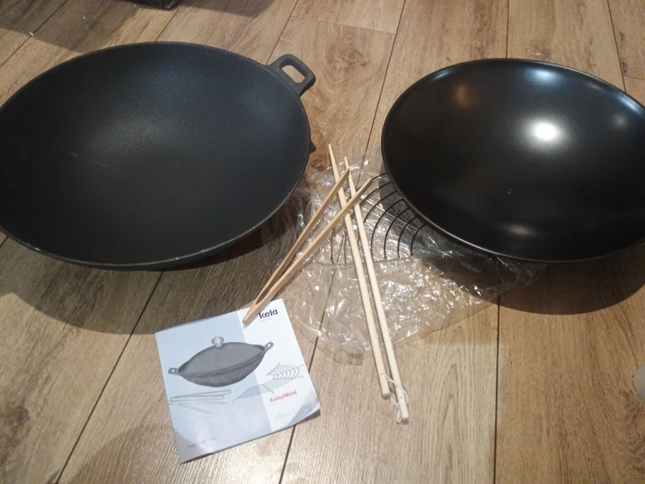 Kela wok żeliwny 36 cm 4.5l Opis