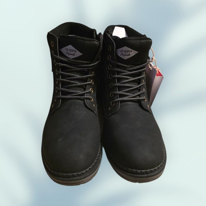 Lee Cooper Oryginalne Super Buty Zimowe Męskie Trekkingowe Czarne 43