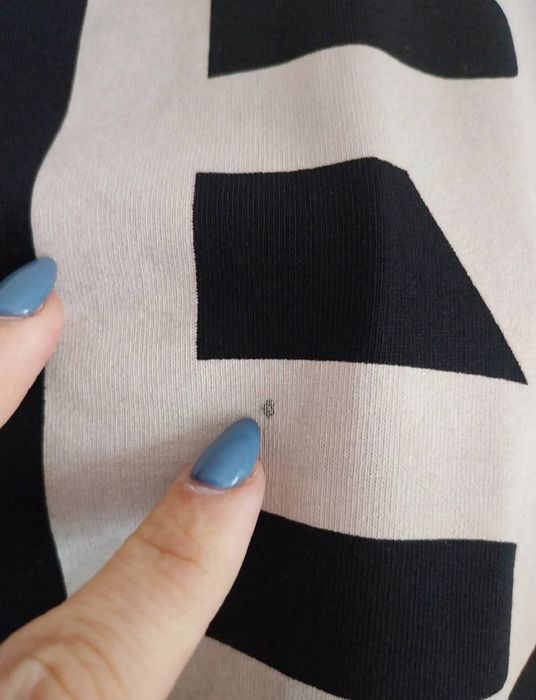 T-shirt preto e bege | Marc jacobs | super oversize | Tamanho O / S