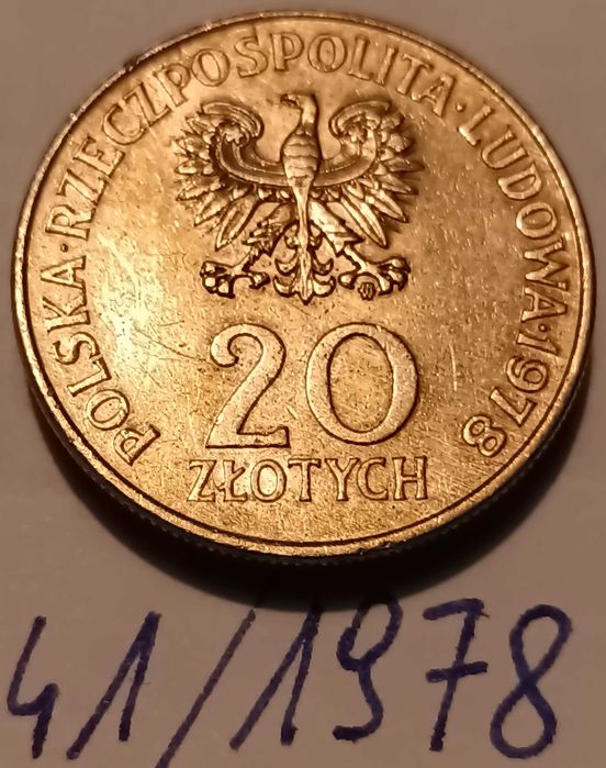 20 złotych "Hermaszewski" z 1978 roku - Stan II -