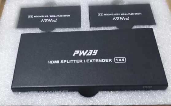 HDMI 1x4 Extender Cat6 3D 1080P – Mo PW HT22 BP4 – Nowy