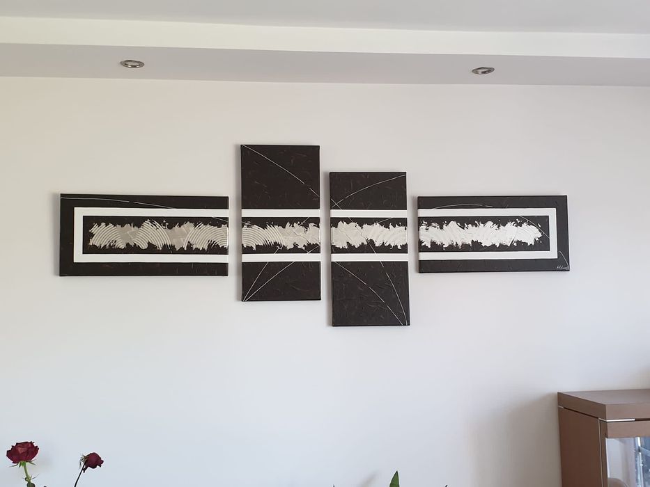 Stylowe obrazy 4 sztuki zestaw