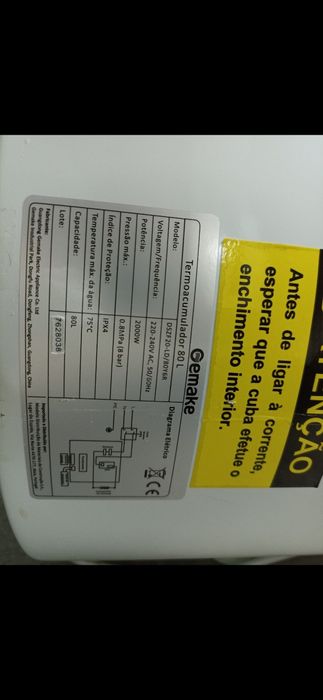 Termoacumulador 80l pouco uso