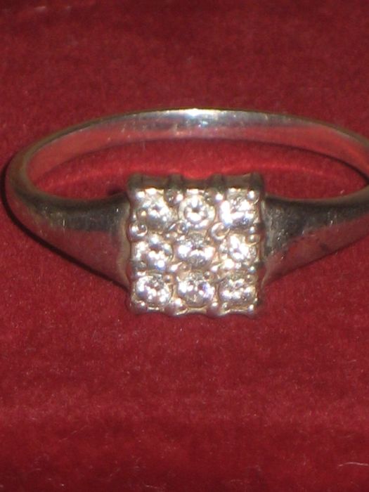 Кольцо 16р Серебро 925 куб.цирконий 1,95гр. Каблучка Украина