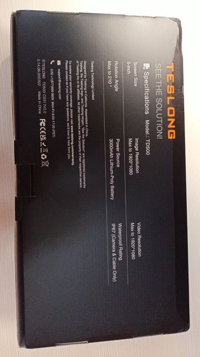 Ендоскоп,эндоскоп TESLONG TD500. Рухома камера.