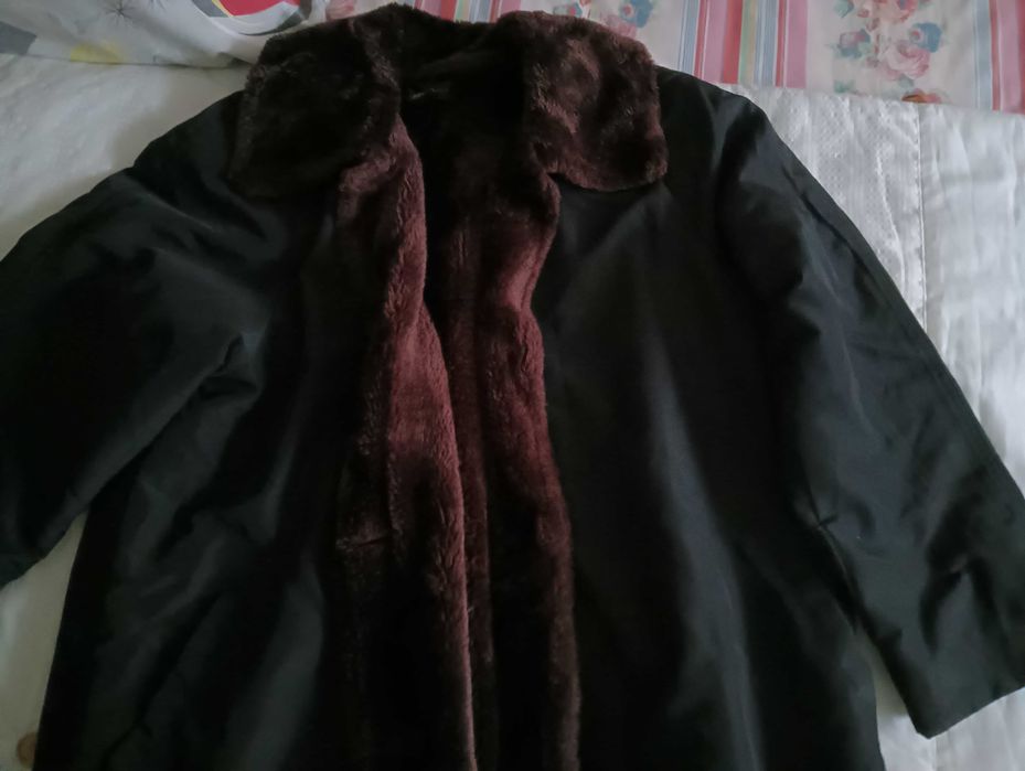 Casaco comprido homem inverno  impermeável tam. XL