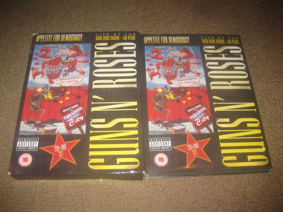 Guns n Roses "Appetite for Democracy" Edição Especial Deluxe com 2 CDs+DVD em Digipack/Raro!