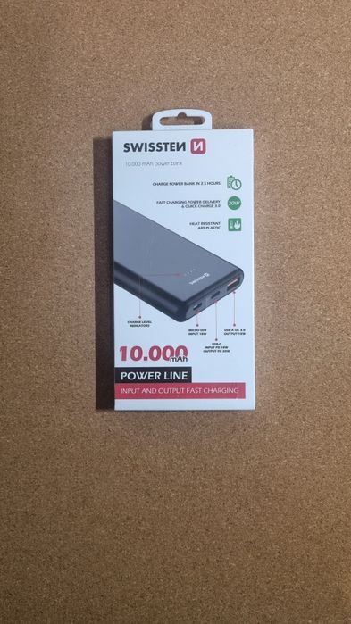 Повербанк Swissten Power Line 10000 mAh 20W