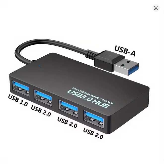 HUB - USB 3.0/2.0 - 4 portas