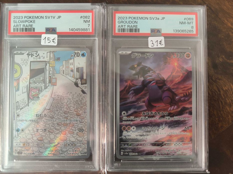 Cartas Graded Pokemon TCG - PSA/BGS/CGC Inglês e Japonês