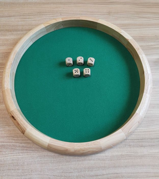 Drewniana taca do gry Gra w kości 45cm A