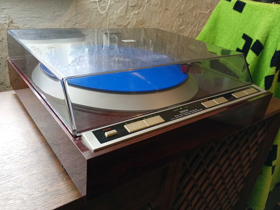Denon dp37f automat wkładka denon DL110 jak nowa 230v kompletny i idealny gramofon obudowa połysk ekskluzywny wygląd okazja Made in Japan