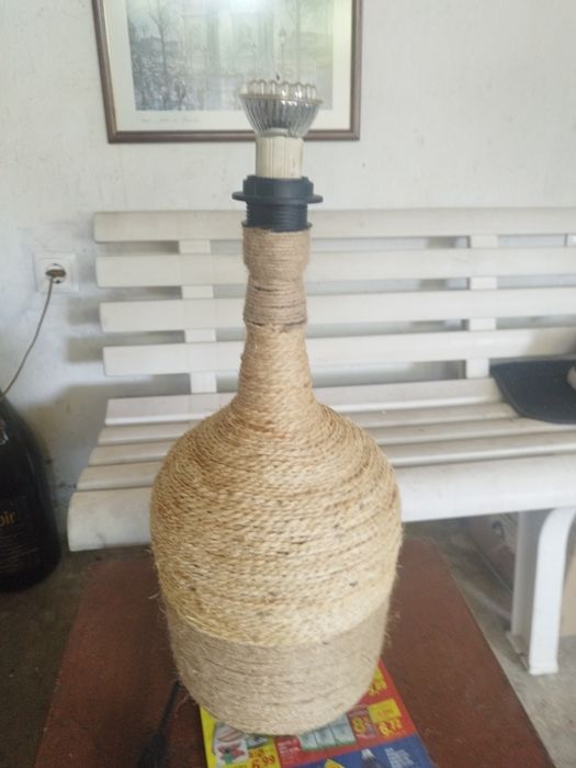Candeeiro garrafão de vidro 5litros