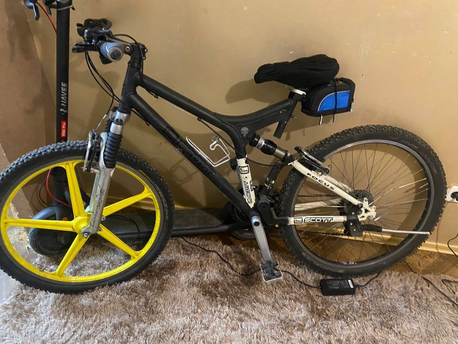 Велосипед горный двухподвесной Skott