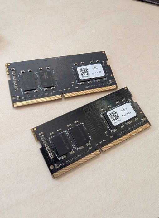 3шт sodimm ddr4 (32gb разом, 8 + 8 + 16gb) Edge Memory дефектні