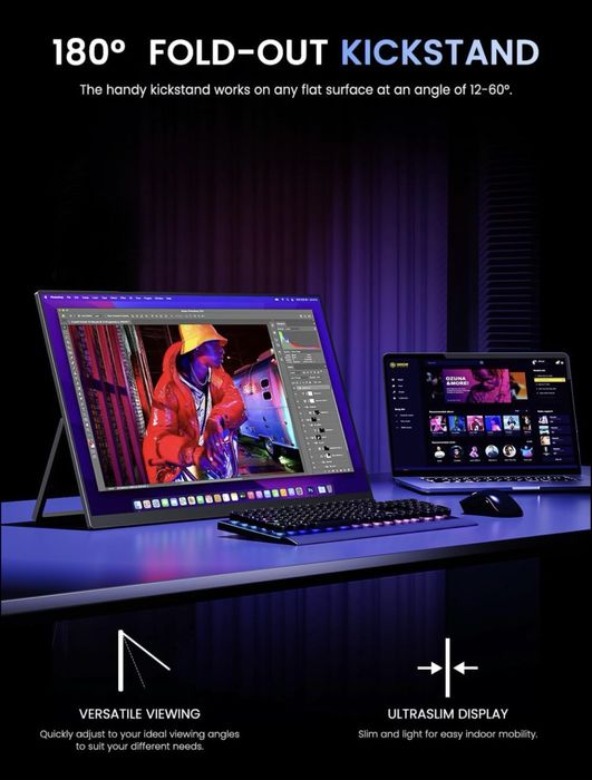 Monitor Portatil - 24,5 polegadas 2K 165HZ