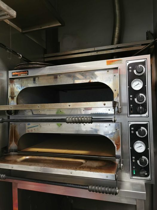 Forno de pizza profissional com 2 câmaras (2 decks), ideal para pizzaria, takeaway ou restaurante