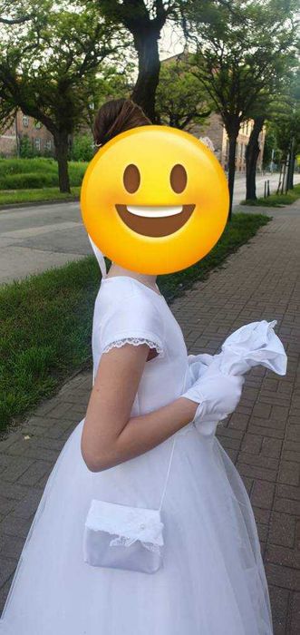 kompletny strój do Komunii dla dziewczynki
