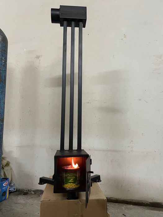 Буржуйка під окопну свічку, окопна пічка