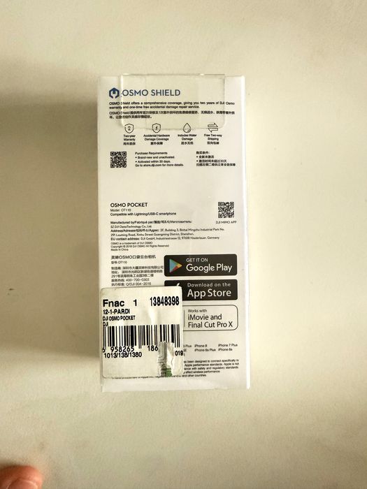 DJI Osmo Pocket Preto Novo