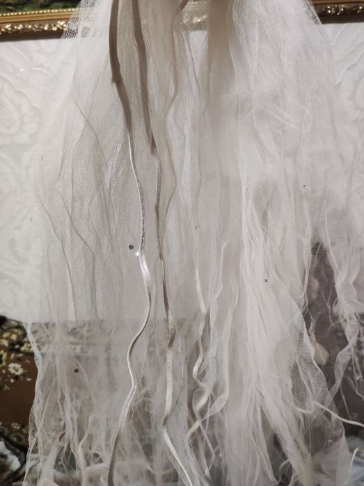 Фата цвета шампань