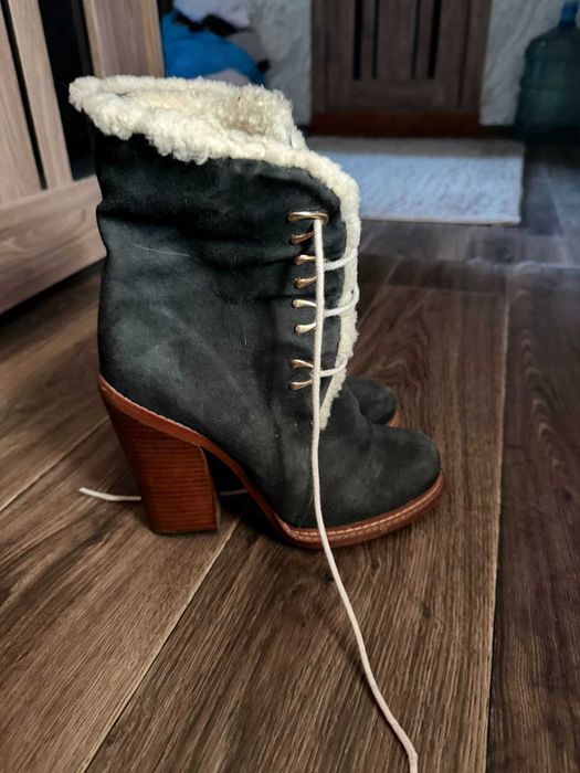 Сапоги теплые натуральные