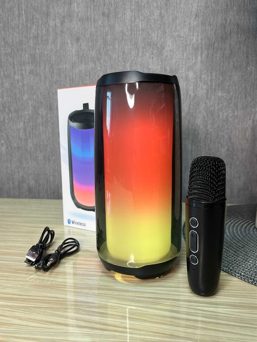 Беспроводная Bluetooth колонка Pulse 5 с подсветкой 20 Вт | микрофон