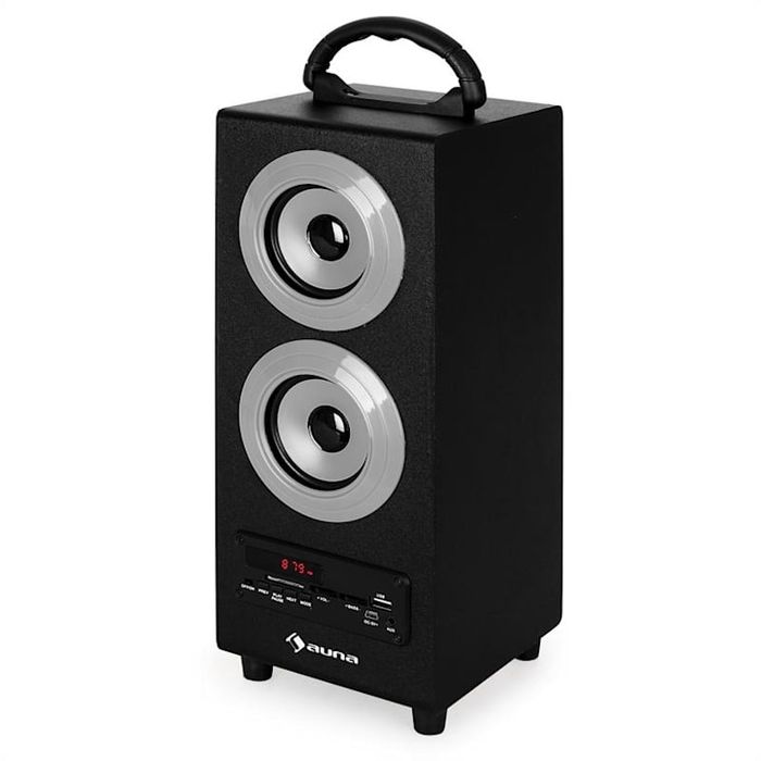 NOWY Głośnik Bezprzewodowy Bluetooth AUNA USB MP3 AUX Radio FM SD