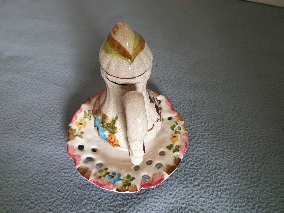 Pequeno Jarro de porcelana crackled, pintado à mão