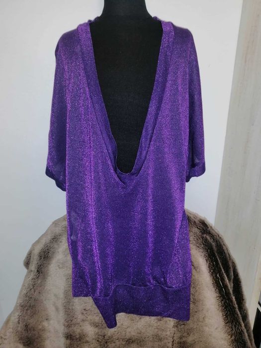 Túnica de malha em roxo, Blanco Tam. 34 - como nova
