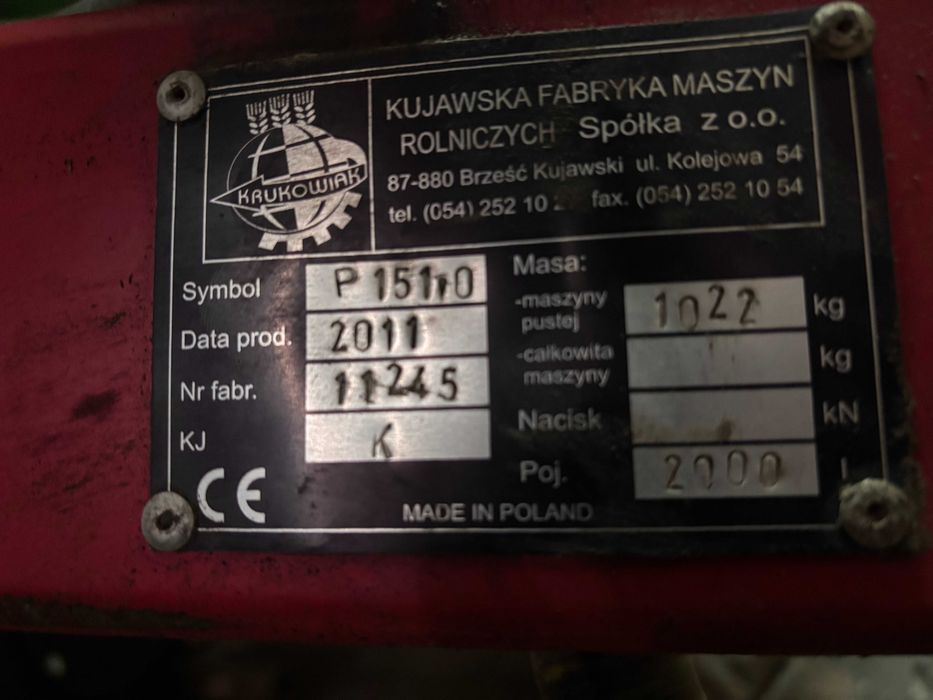 Opryskiwacz Apollo hydraulika Bravo