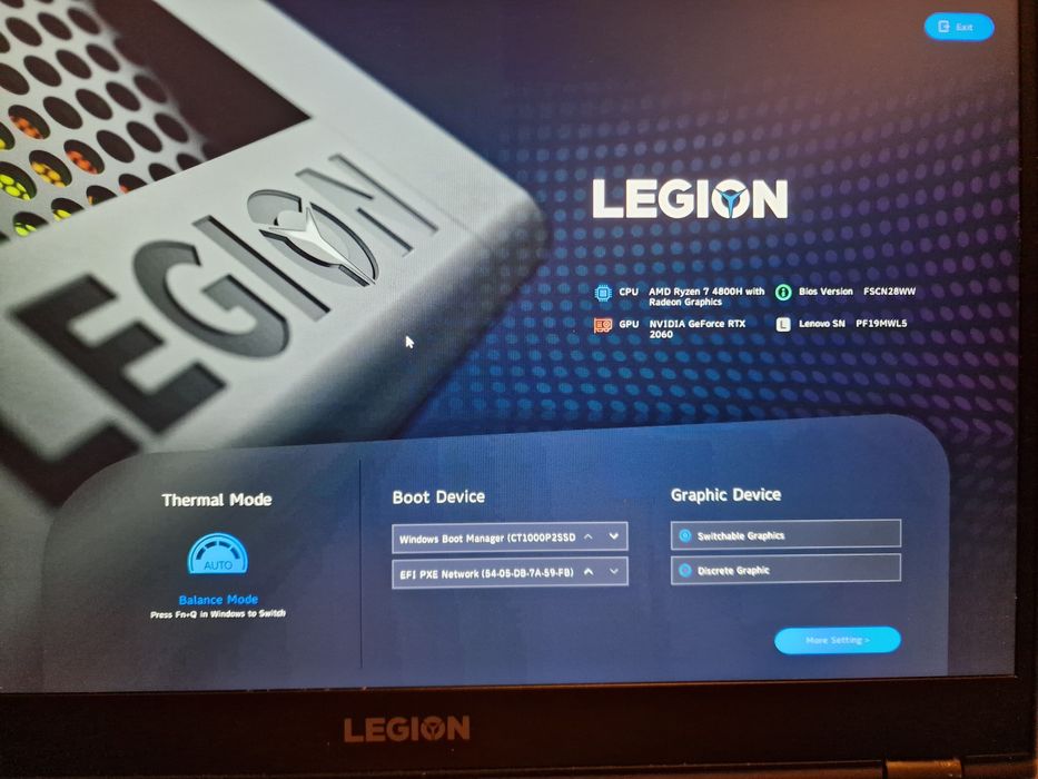 Laptop gamingowy Lenovo Legion 5